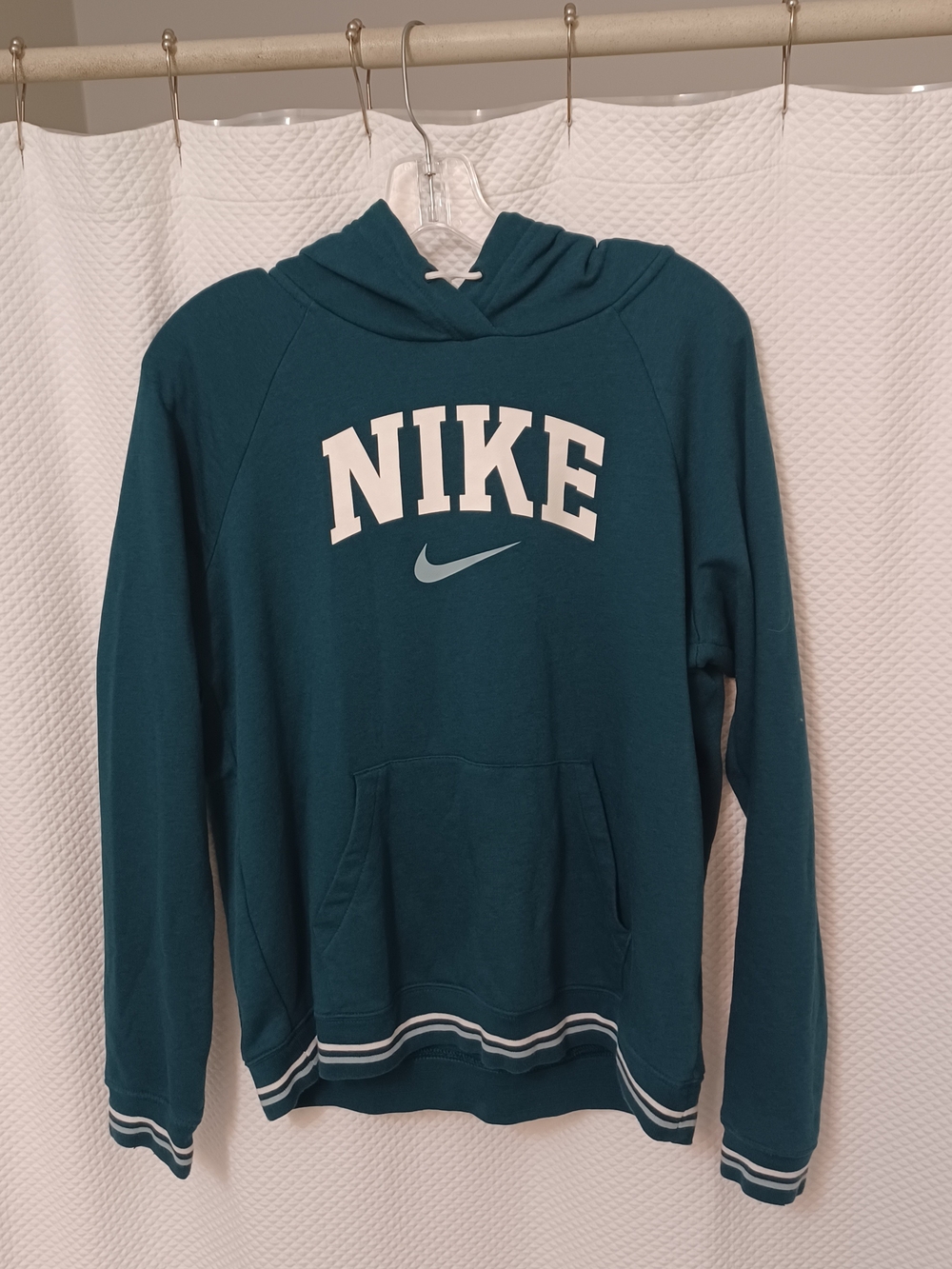 Nike Women’s Medium Green Oversized Varsity Pullover Hoodie EUC - Picture 5 of 13
